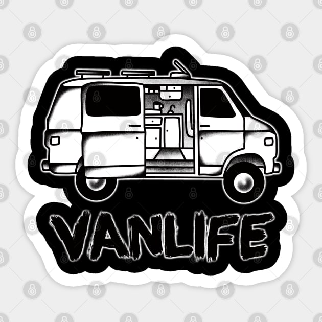 Chevy Vanlife Sticker by Tofuvanman